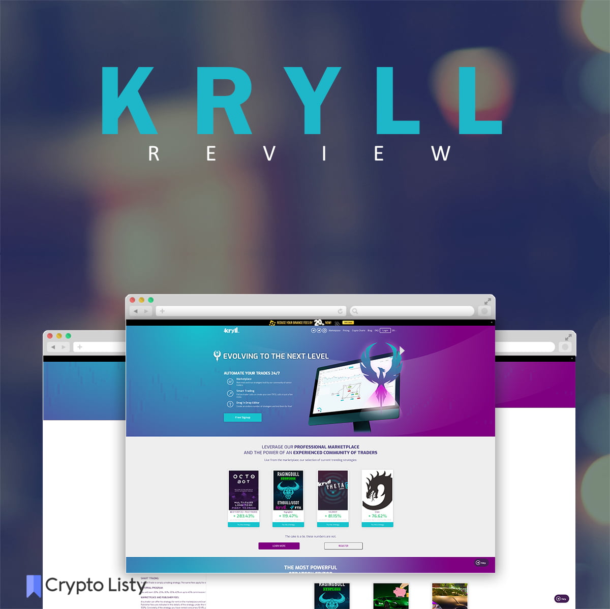 Showcase of kryll's website.