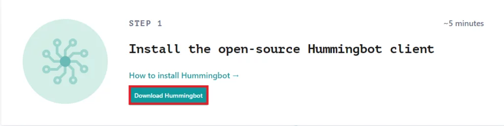 Instructions on how to download humming bot.