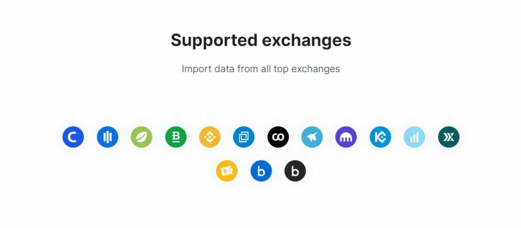 Blockpit supports major exchange.