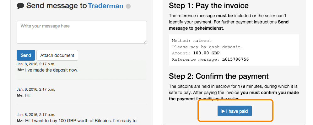 Confirm your payment.
