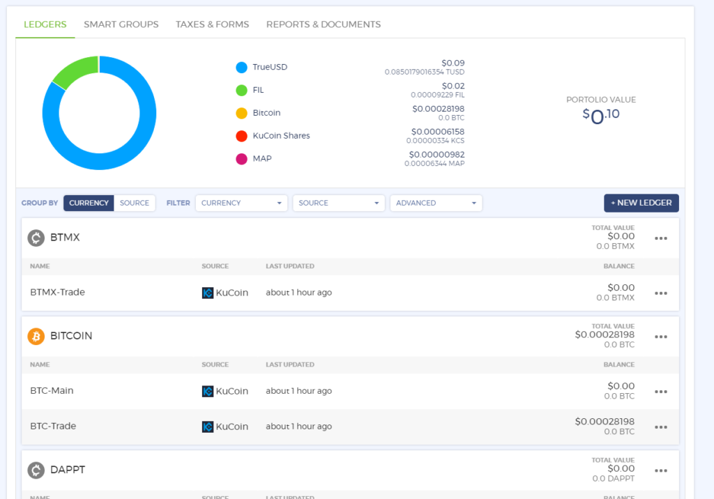 Track your portfolio on NODE40.