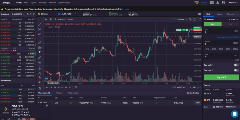 Add the required asset to your exchange.