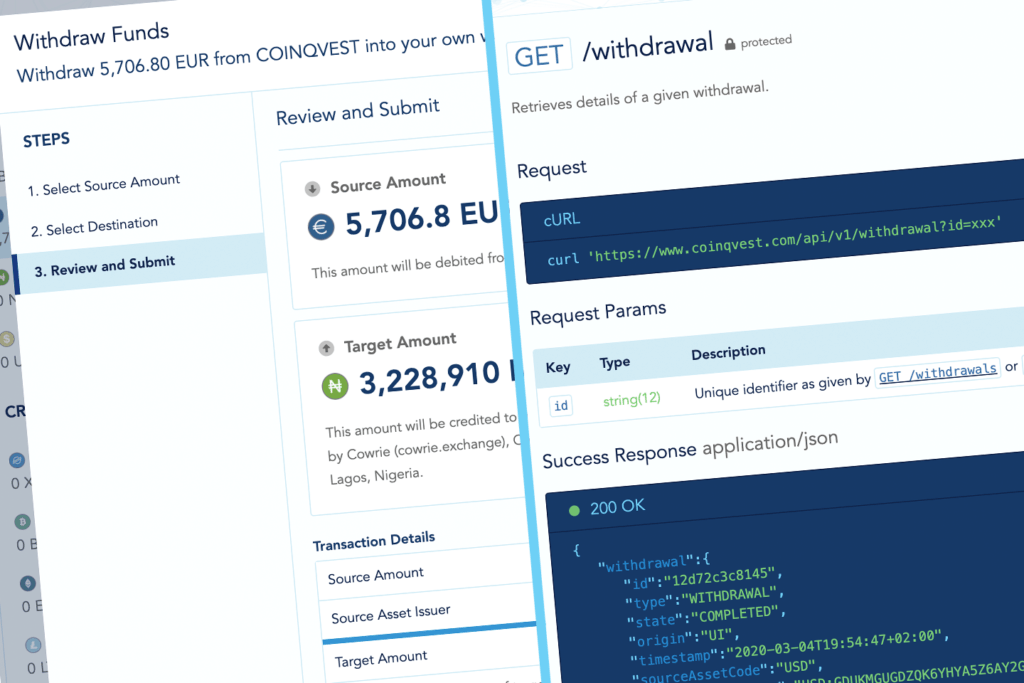 With COINQVEST, you can instantly withdraw your funds.