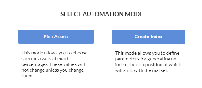 Select automation mode.