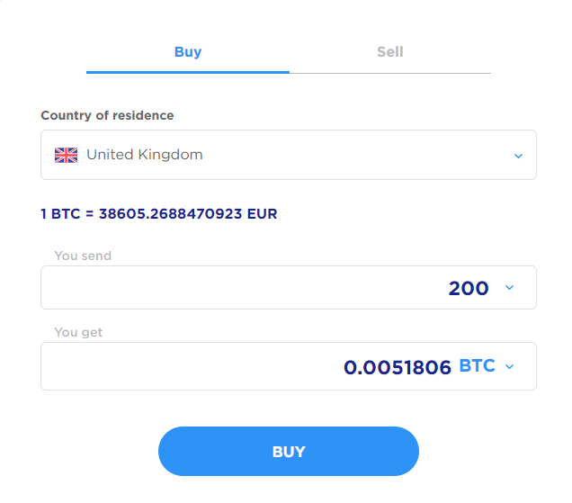 Buy cryptocurrency with Visa on ChangeHero.