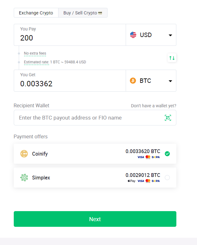 Making exchanges on ChangeNow is very simple. The entire process will take only 3 simple and straightforward steps.