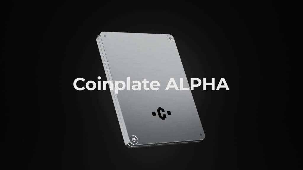 crypto seed metal plate